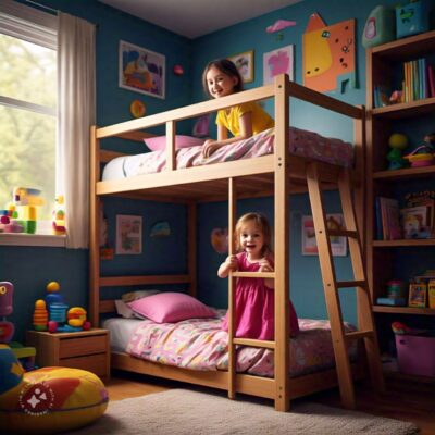 Etagenbett Kinder mit Treppe